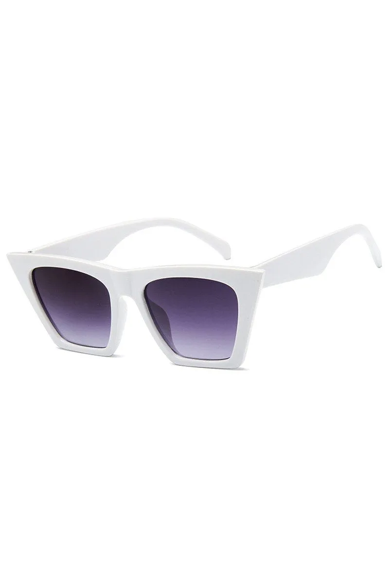 CAT EYE FASHION SQUARE SUNGLASSES