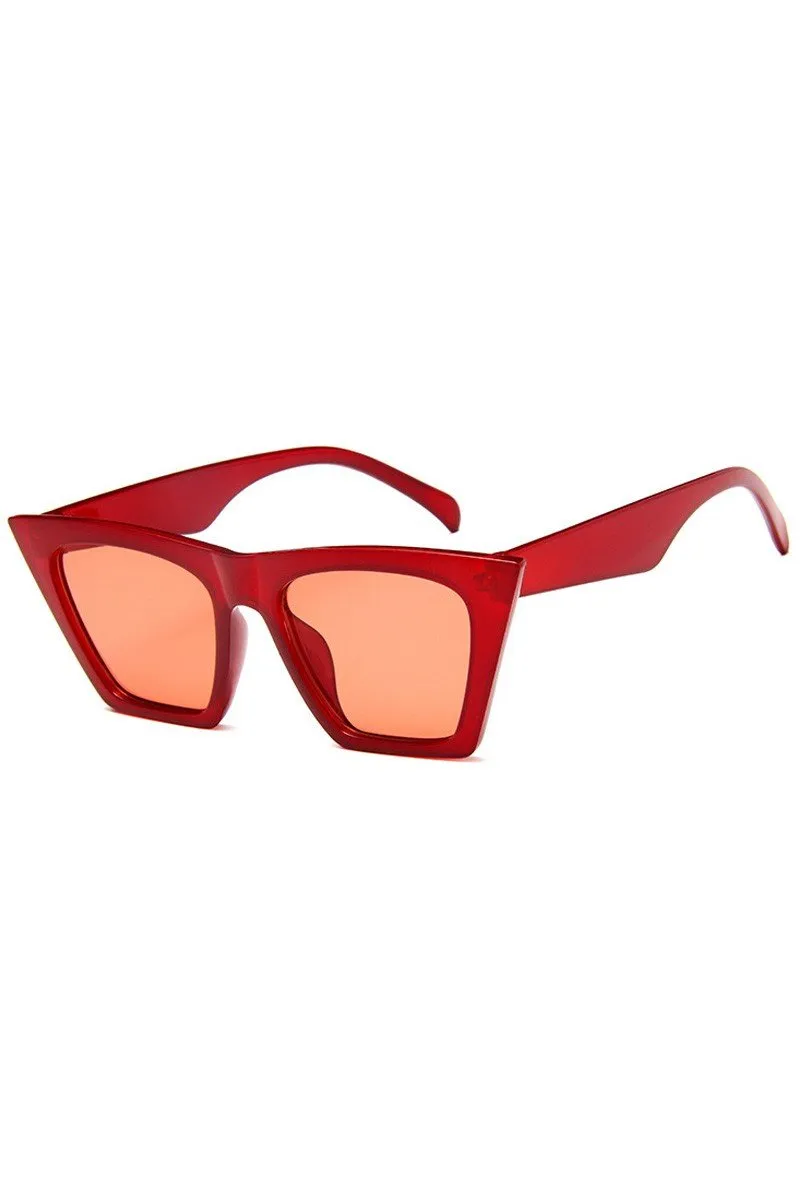 CAT EYE FASHION SQUARE SUNGLASSES