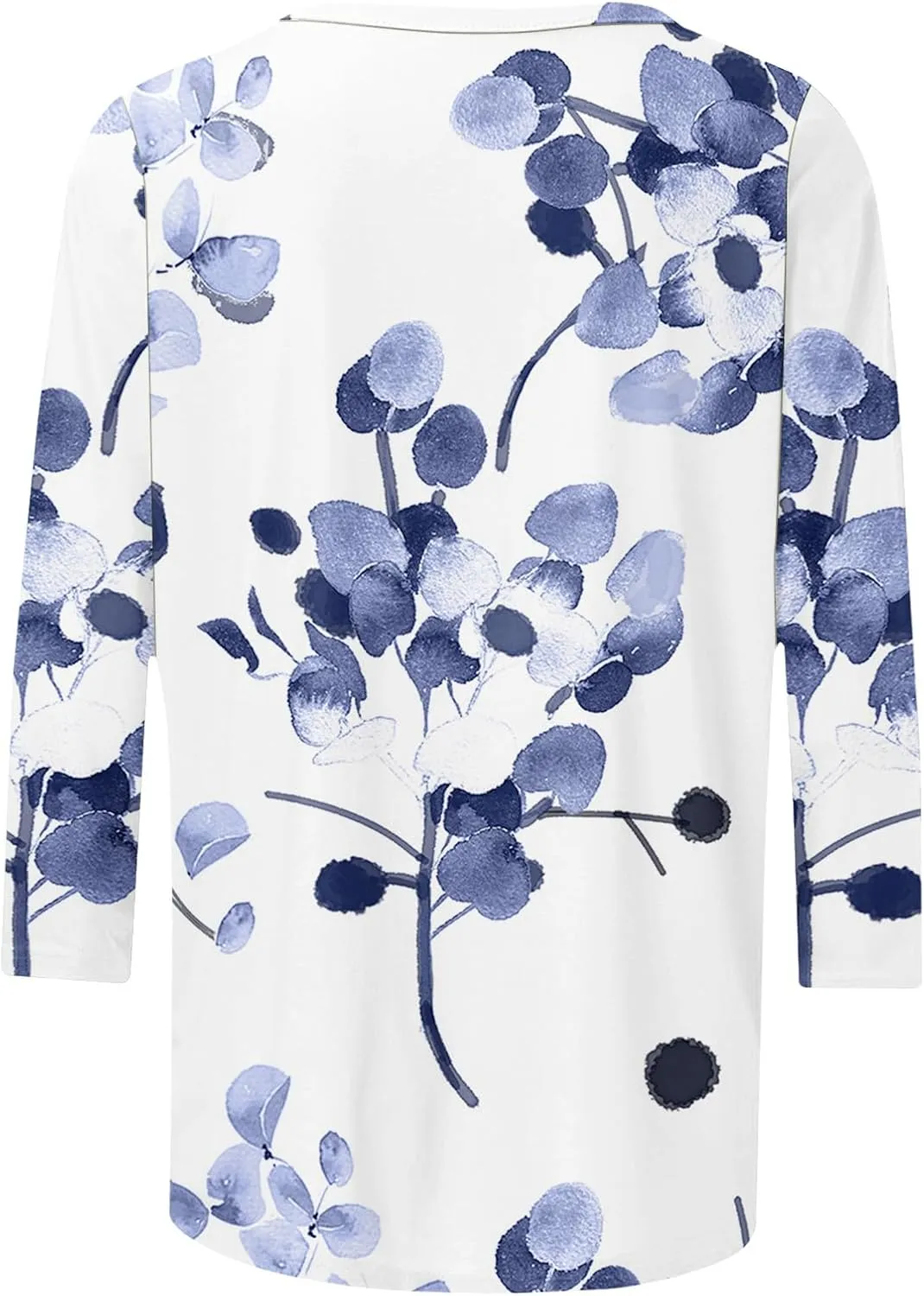Ceboyel Womens 3/4 Sleeve Summer Shirts 2024 Trendy Elbow Length Tops Floral Boho Blouses T Shirts Dressy Causal Clothes
