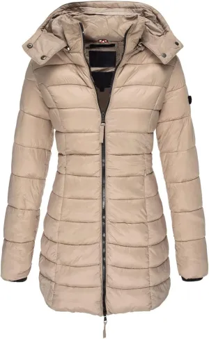 ChicCrate Women's Puffer Jacket Quilted Winter Coat Long Sleeve Lightweight Down Jackets Warm Clothes Outwear