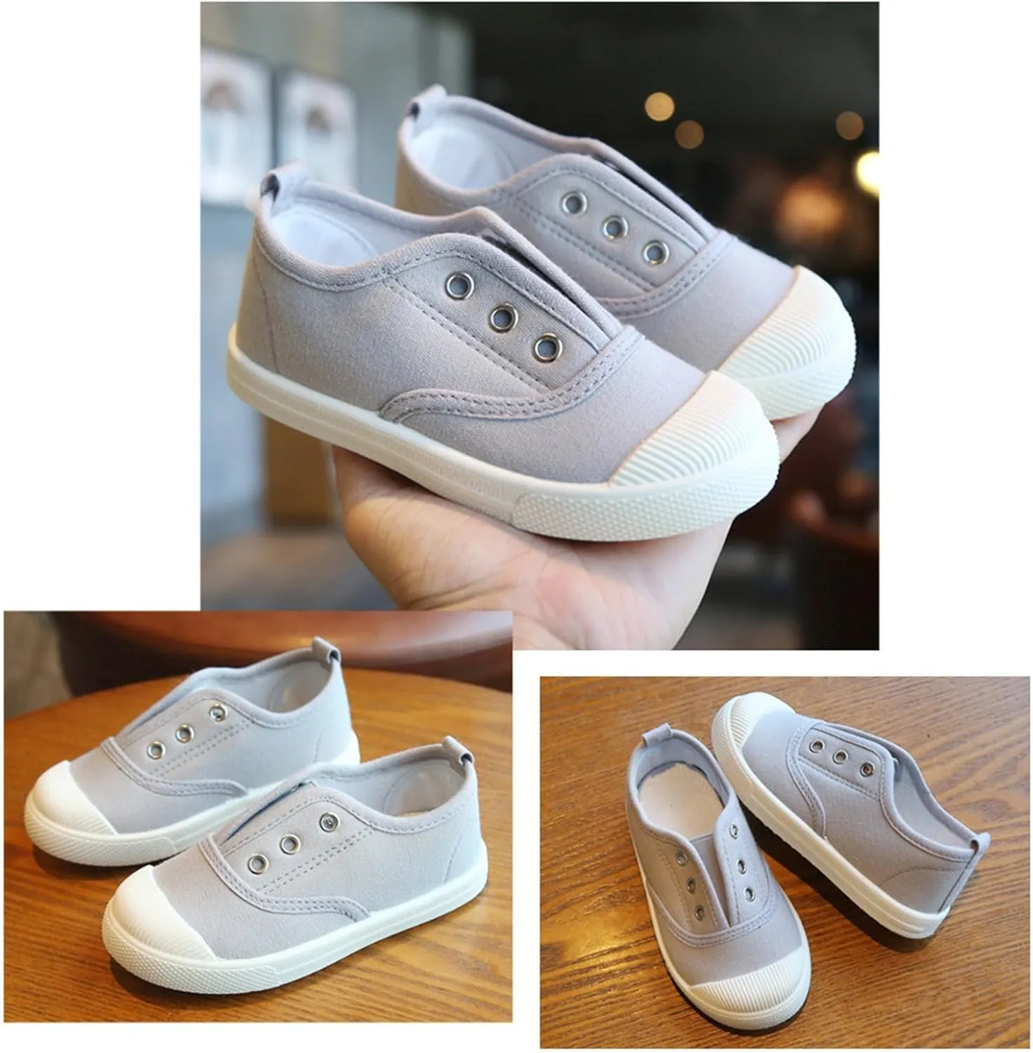 Children's Canvas Shoes Breathable Boys' and Girls' Shoes Indoor Children's Shoes Toddler Girls Running Shoes Size 13