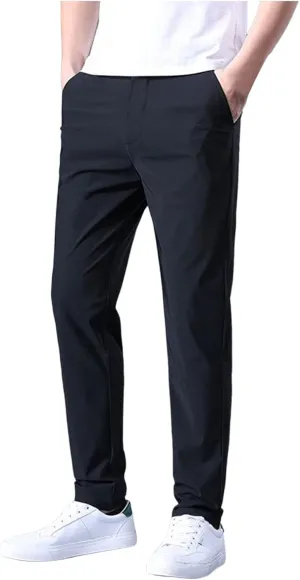 Chino Pants for MenMens Sweatpants with Pockets Elastic Waist Lightweight Loose Fit Joggers Drawstring Casual Atheltic Pants