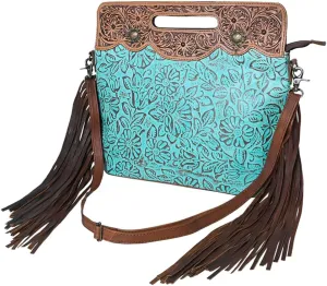 Clutch Hand Tooled Embossed Genuine Leather Women Bag Western Handbag Purse | Leather Clutch Bag | Clutch Purses for Women | Cute Clutch Bag | Clutch Purse