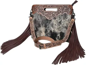 Clutch Hand Tooled Hair on Genuine Leather Western Women Bag Handbag Purse | Leather Clutch Bag | Clutch Purses for Women | Cute Clutch Bag | Clutch Purse