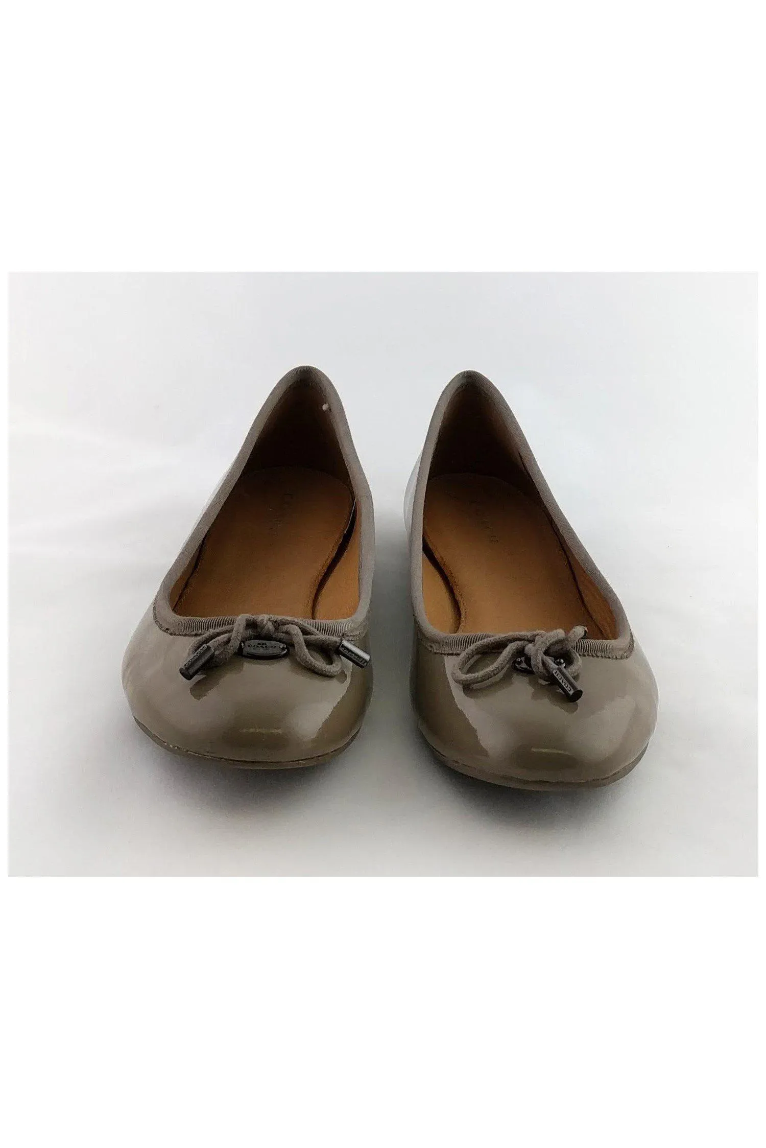 Coach - Taupe Leather Flats Sz 8