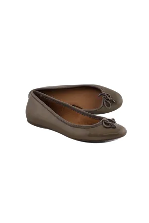 Coach - Taupe Leather Flats Sz 8