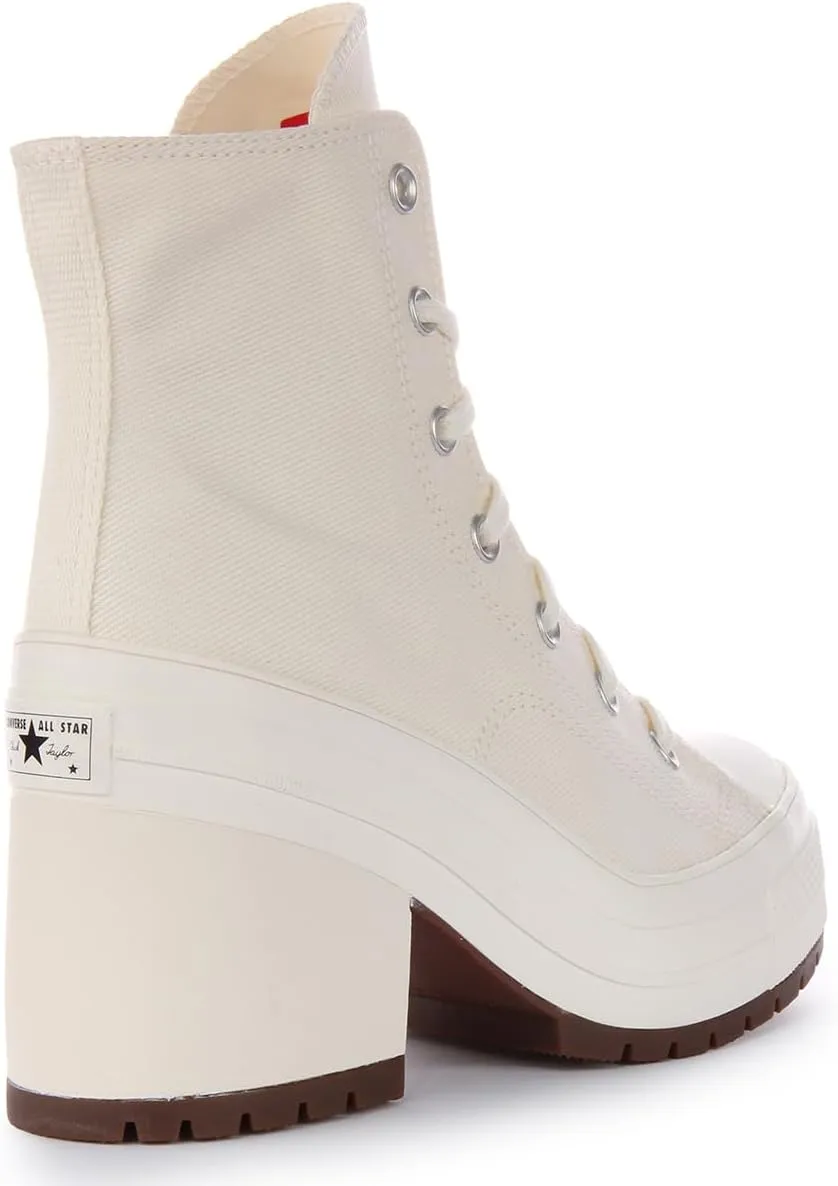 Converse A05253C Women's Chuck 70 Delux Heel Hi Boot Heeled Ankle Boots
