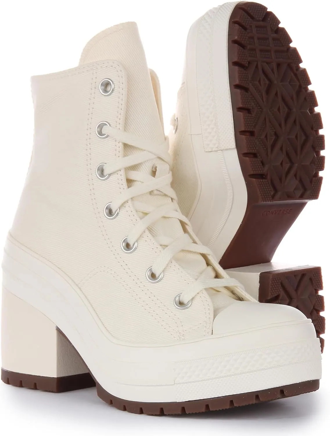 Converse A05253C Women's Chuck 70 Delux Heel Hi Boot Heeled Ankle Boots