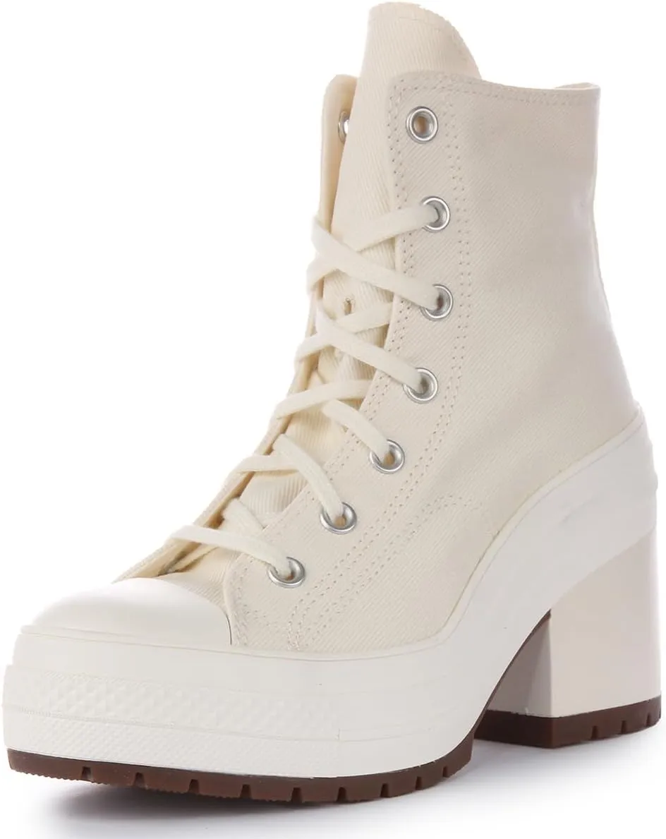 Converse A05253C Women's Chuck 70 Delux Heel Hi Boot Heeled Ankle Boots