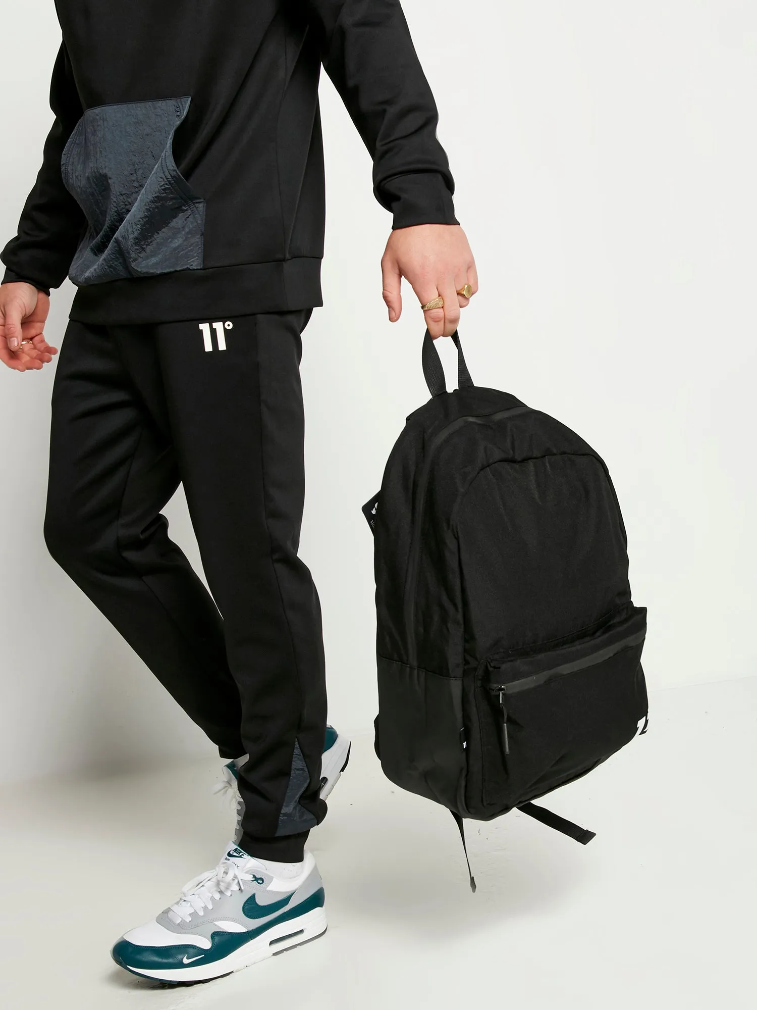 Core Backpack - Black White Logo
