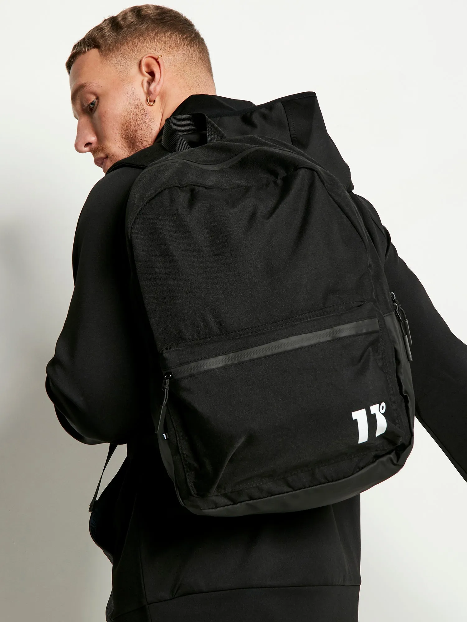 Core Backpack - Black White Logo