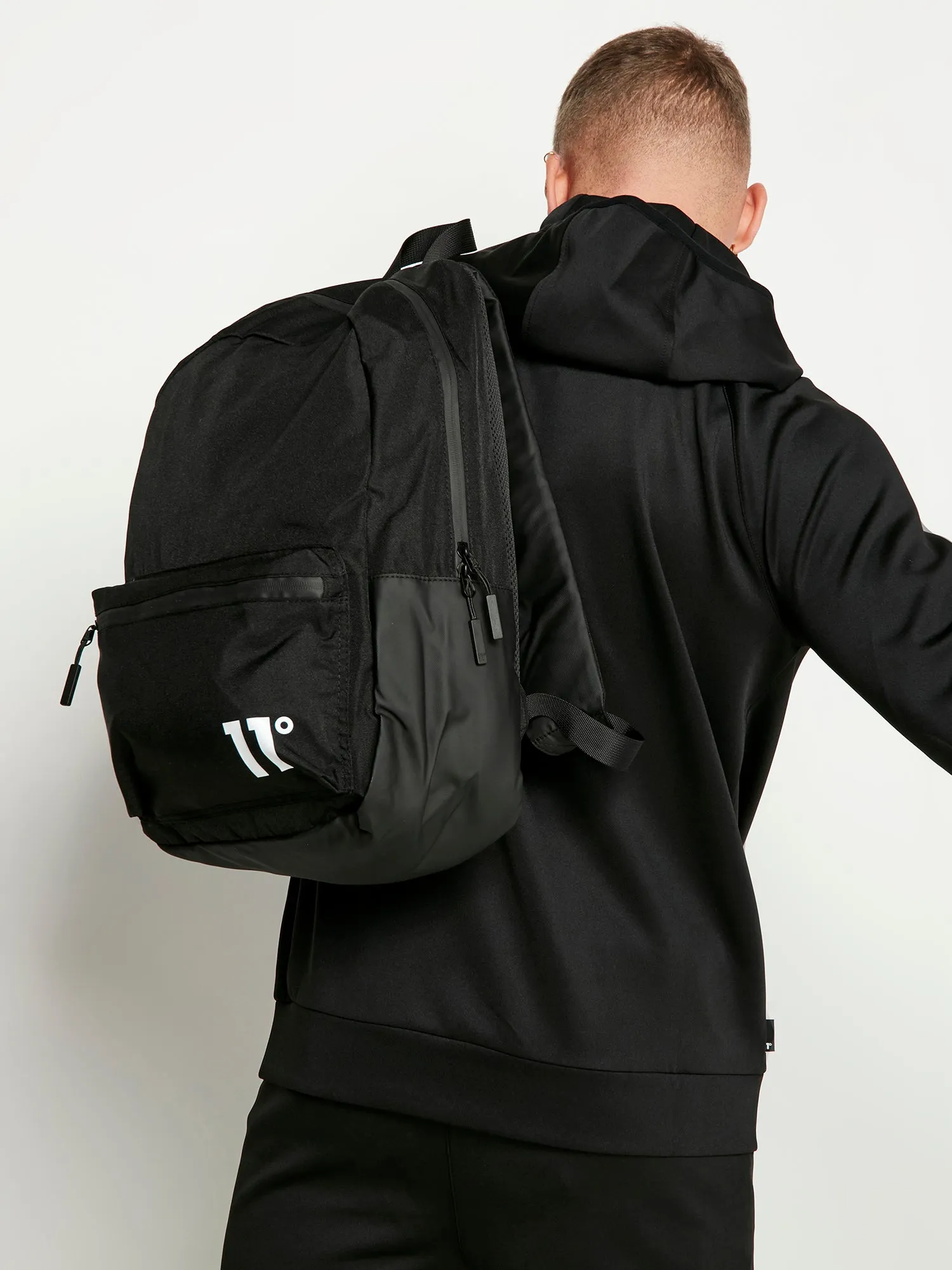 Core Backpack - Black White Logo