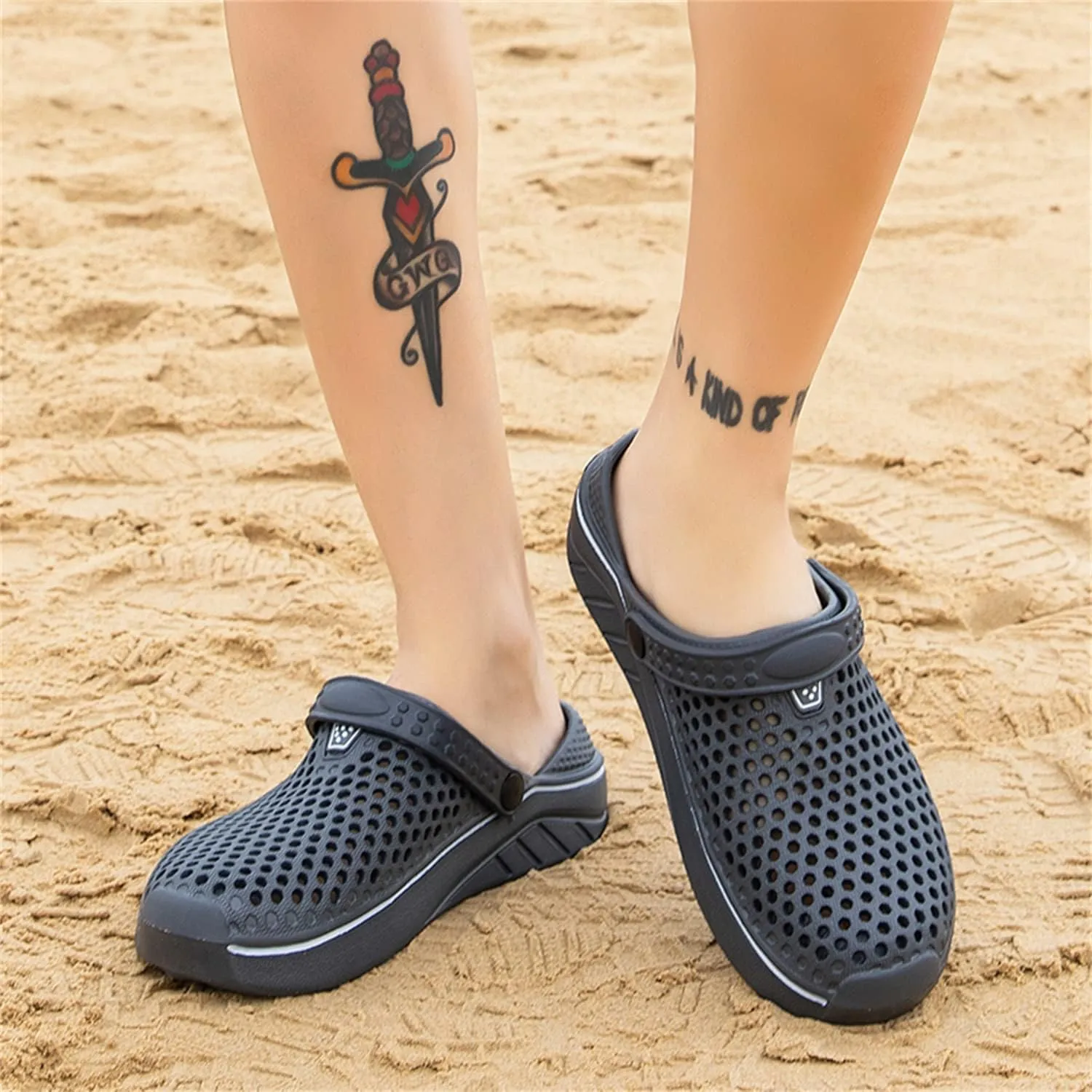 DRESER Women's Garden Clogs Breathable Shoes Bathing Shoes Beach Shoes Water Shoes Footwear Slippers Walking Shoes Home Travel Shoes