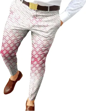 Dress Pants for Men,Mens Slim Fit Dress Pants Business Casual Golf Chino Pants Stretch Plaid Pants Pleated Slacks