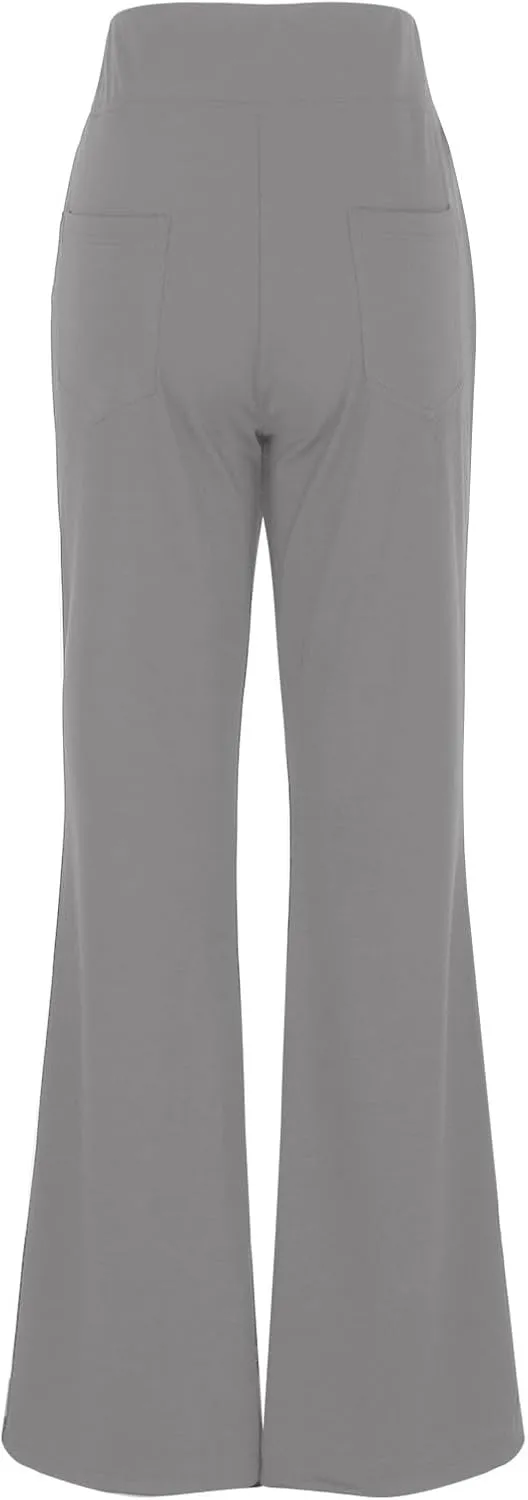 Dress Pants for Women Business Casual Work Pants High Waist Stretchy Trousers Pull On Office Slacks with Pockets