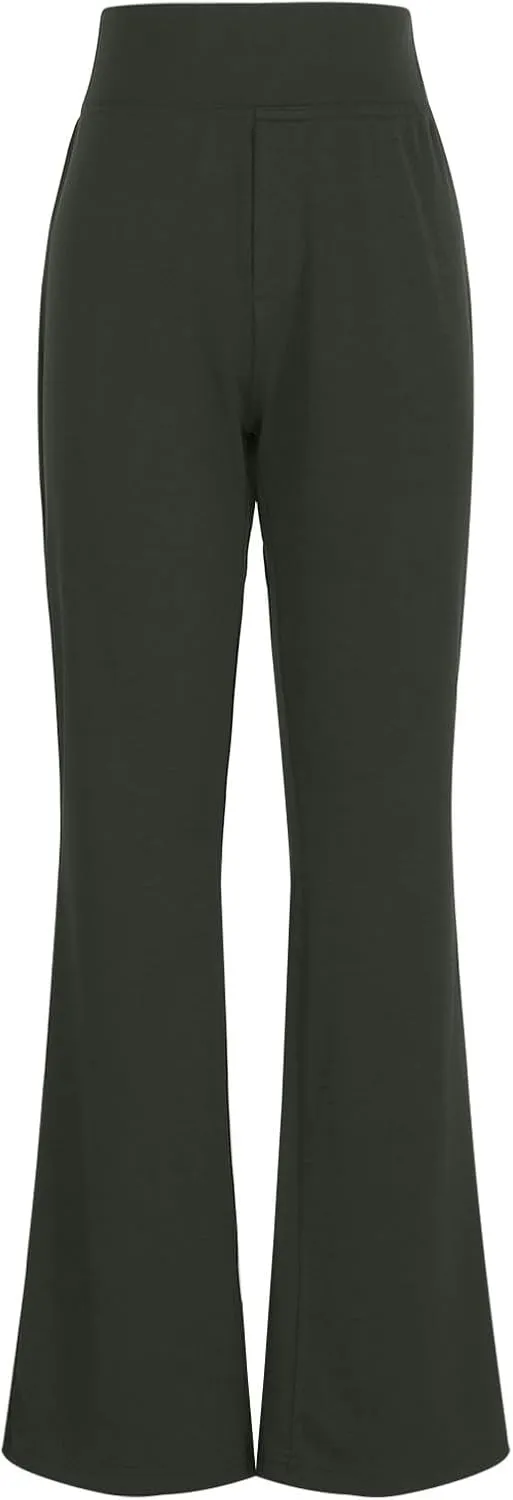 Dress Pants for Women Business Casual Work Pants High Waist Stretchy Trousers Pull On Office Slacks with Pockets