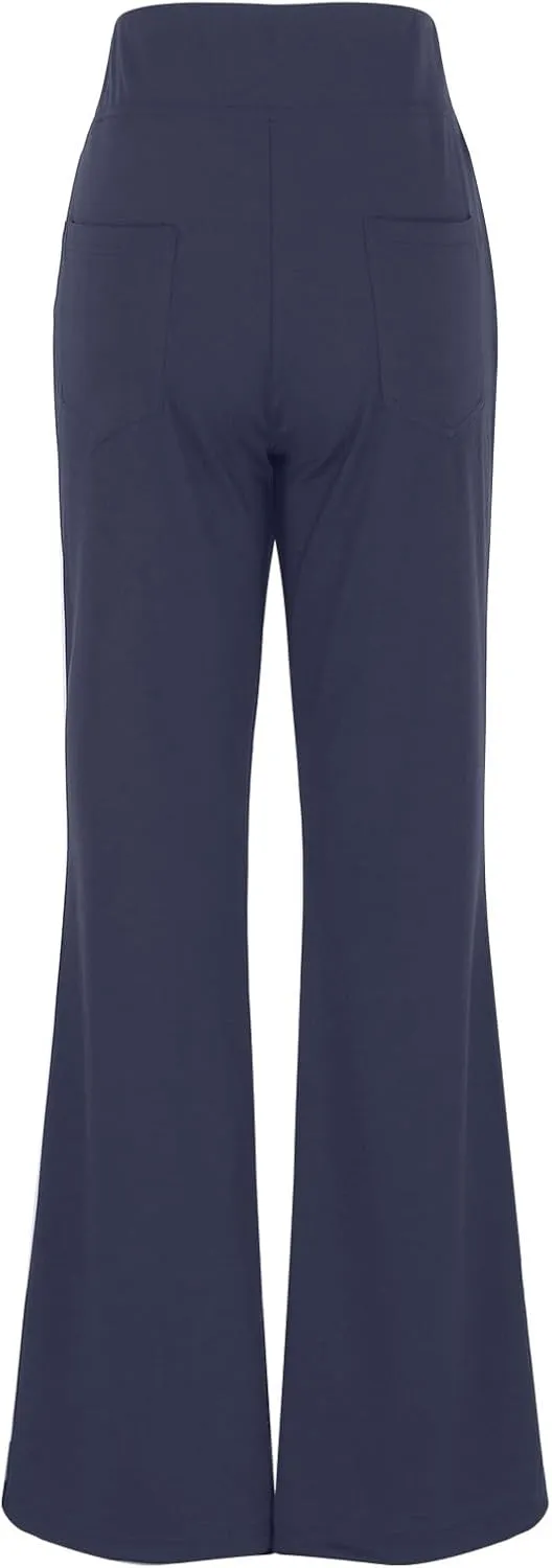 Dress Pants for Women Business Casual Work Pants High Waist Stretchy Trousers Pull On Office Slacks with Pockets