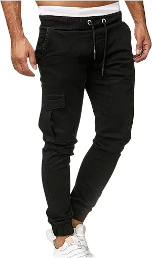 DuDubaby Men's Sports Casual Jogging Trousers Lightweight Hiking Work Pants Outdoor Pant