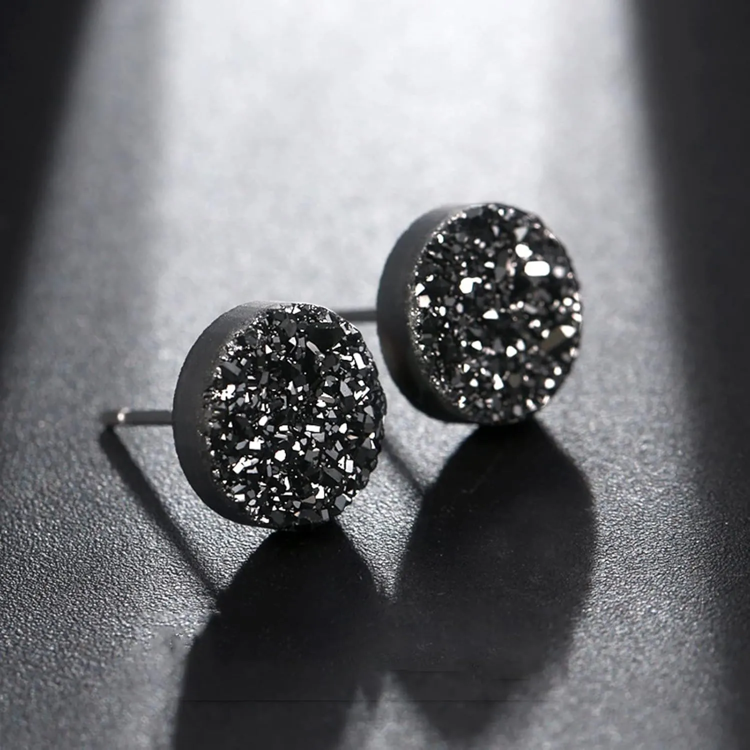Earring Hoop Stud Drop & Dangle,8mm Ear Studs Round Mini Minimalist Fashion Jewelry Dazzling Faux Crystal Men Women Earrings for Outdoor