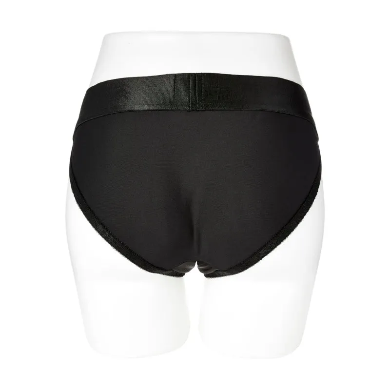 Em. Ex. Active Harness Wear Crotchless Silhouette - Black - Small