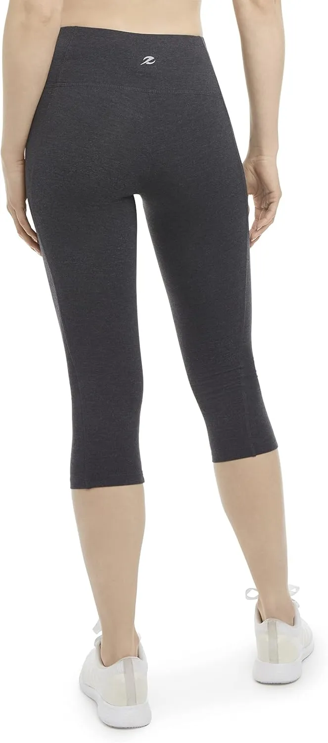 Energy Zone Women's Cotton Stretch Crop Legging with Pockets