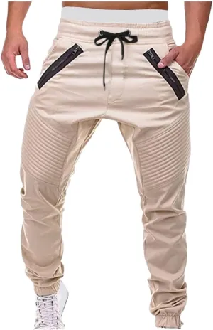 evzosrz Mens Cargo Pants,Joggers Outdoor Fashion Sport Casual Loose Fit Sweatpants Drawstring Athletic Slim Fit Trousers