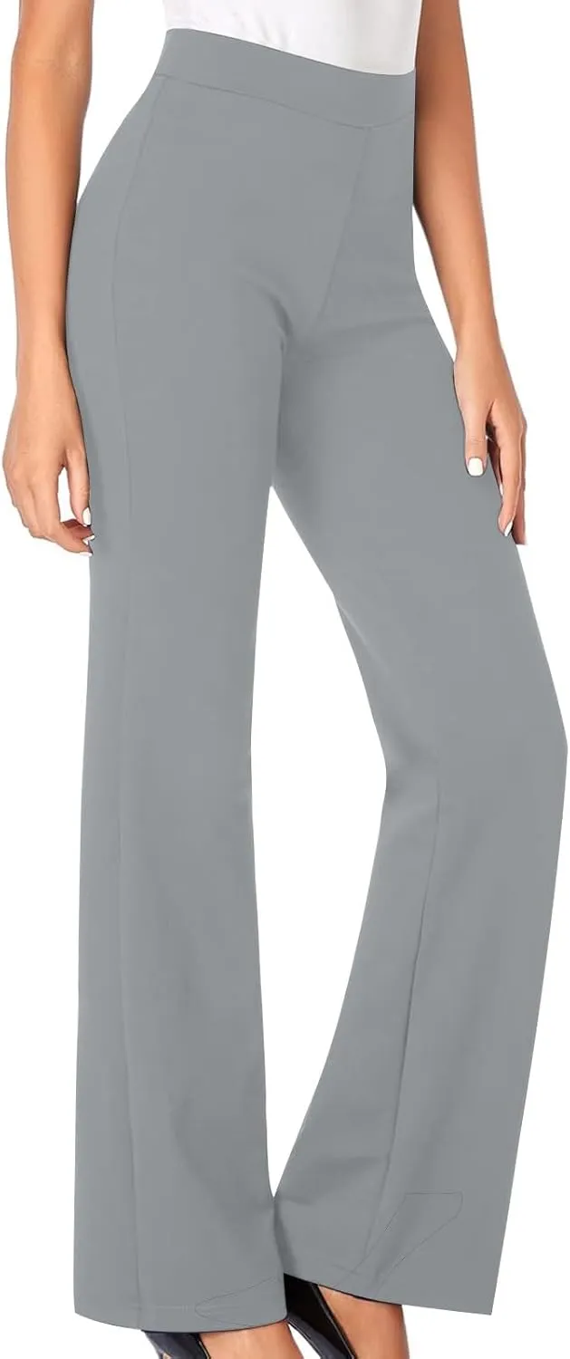 Flare Yoga Pants for Women Dressy Pants Business Casual Pants Work Office Pants High Waist Athletic Workout Leggings