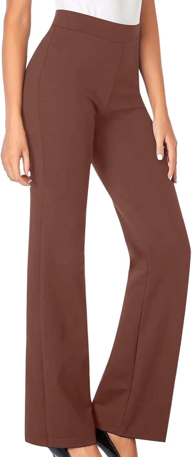 Flare Yoga Pants for Women Dressy Pants Business Casual Pants Work Office Pants High Waist Athletic Workout Leggings