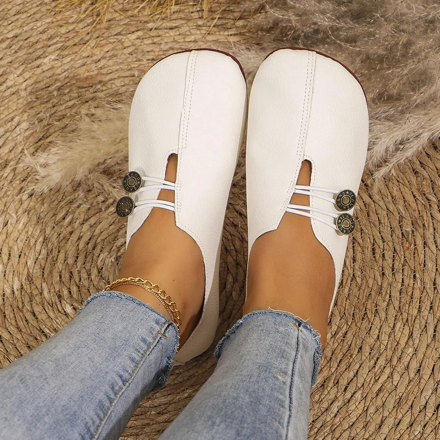 Flat Shoes for Women Dressy Work Comfortable Mules for Women Non Slip Flats Elegant Lightweight Breathable Casual Comfy