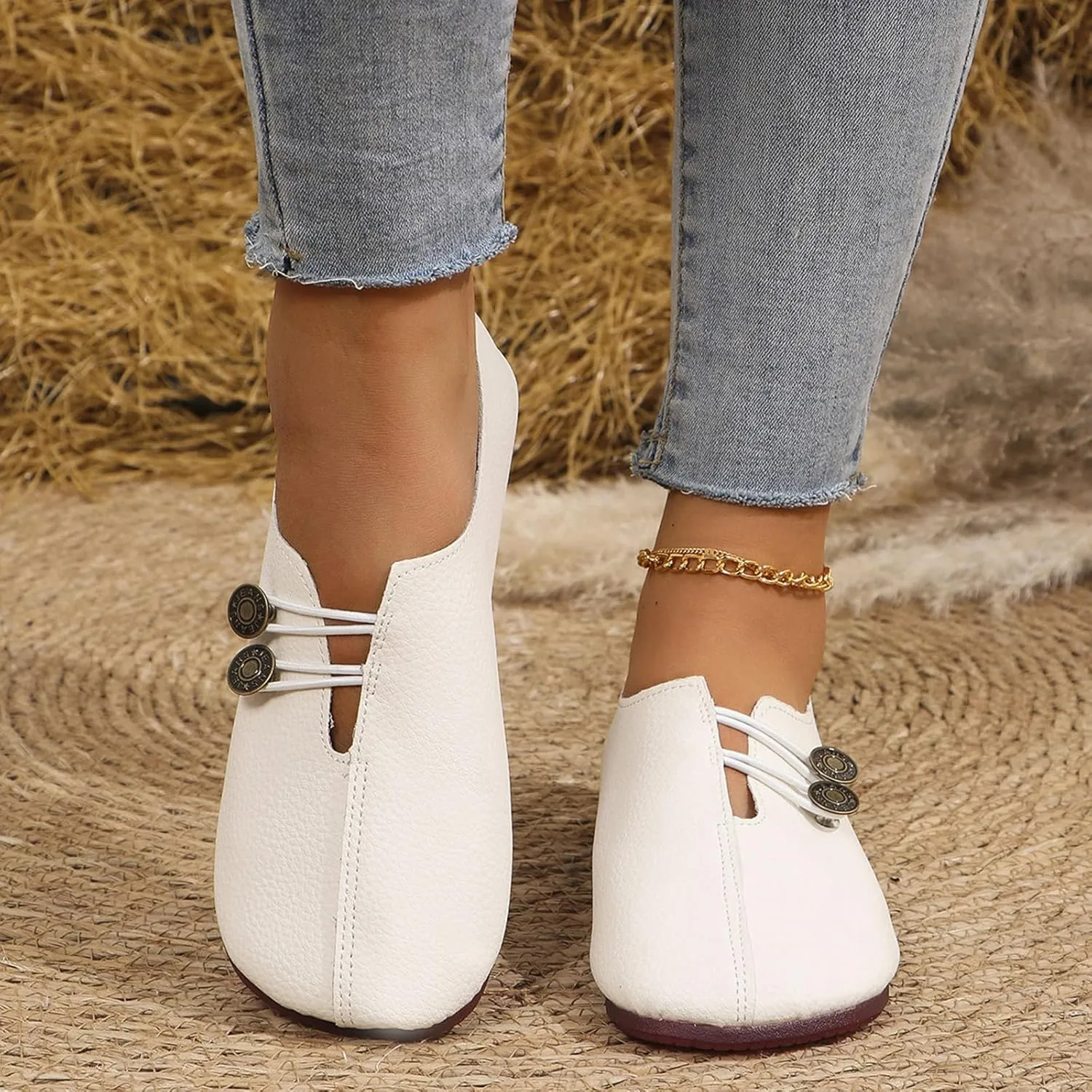 Flat Shoes for Women Dressy Work Comfortable Mules for Women Non Slip Flats Elegant Lightweight Breathable Casual Comfy
