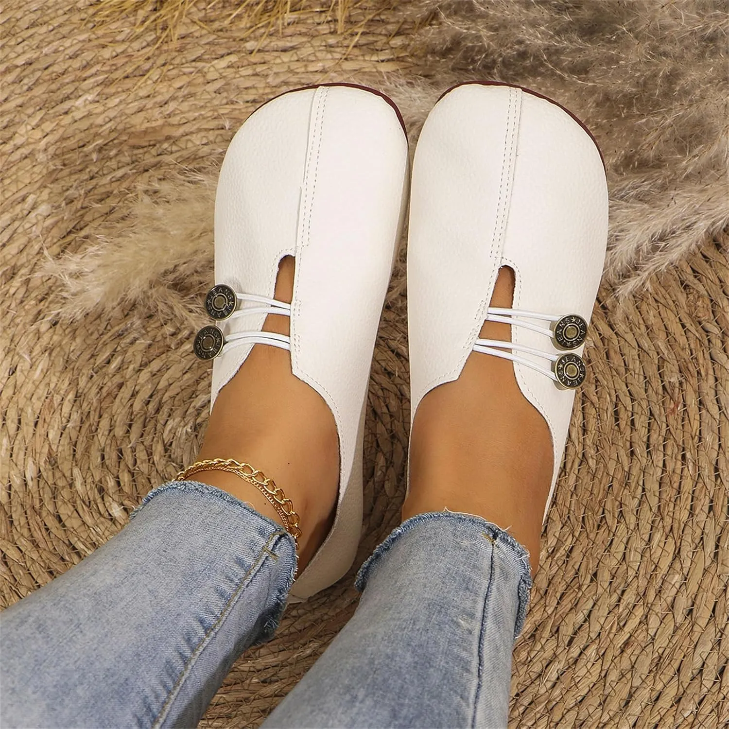 Flat Shoes for Women Dressy Work Comfortable Mules for Women Non Slip Flats Elegant Lightweight Breathable Casual Comfy