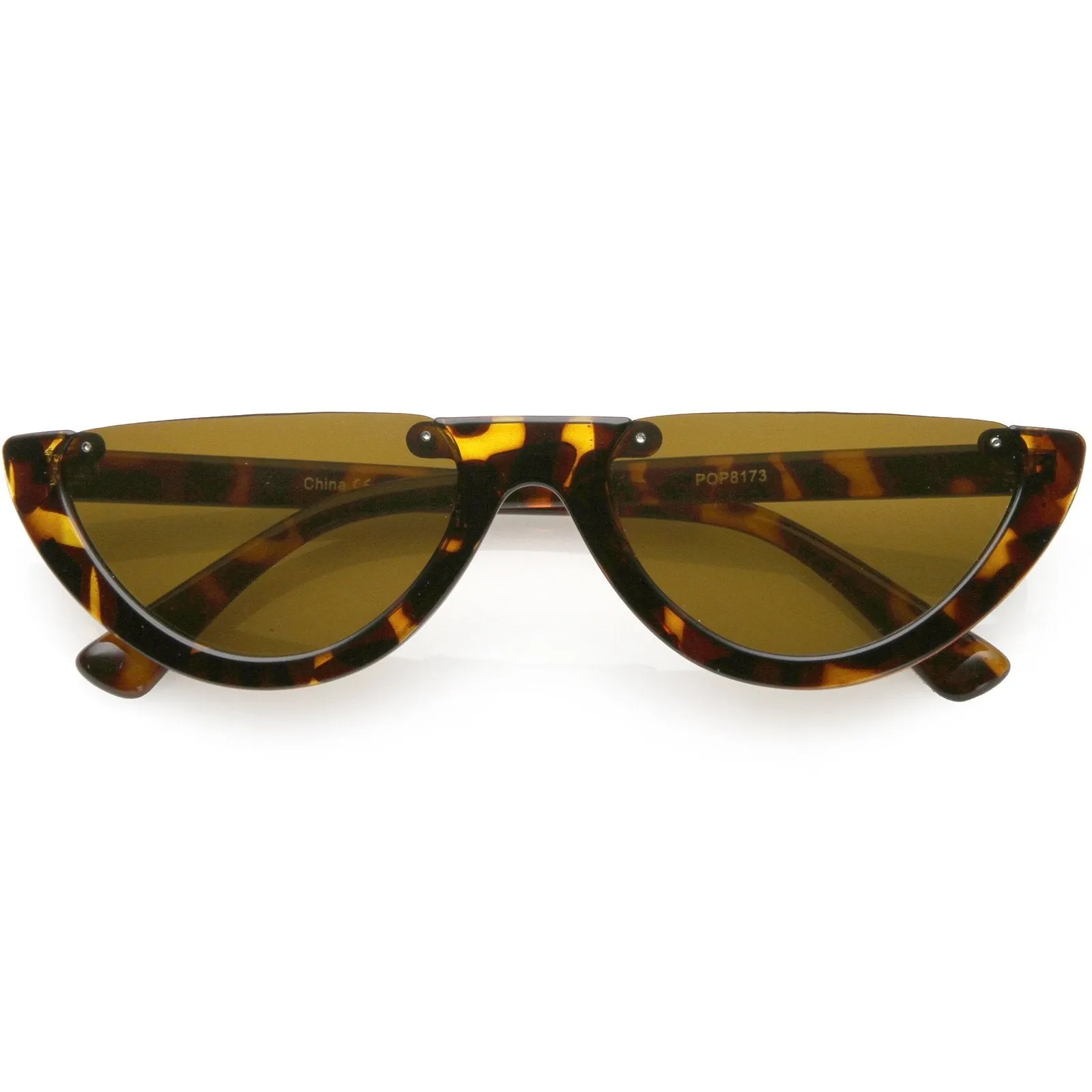 Flat Top Moon Shape Sunglasses