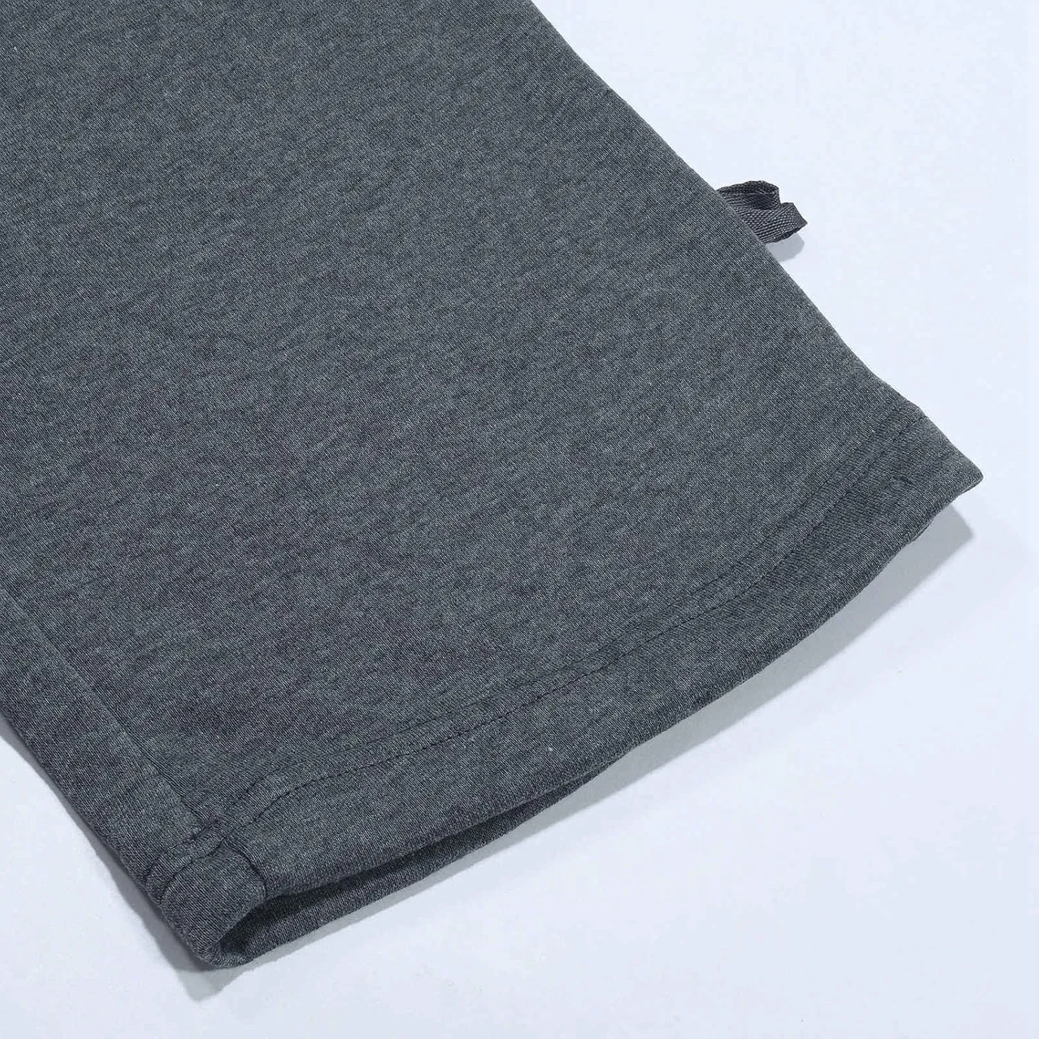 Fleece Cargo Sweatpants for Men Big and Tall Loose Fit Elastic Waist Casual Pants Lightweight Comfy Drawstring Athletic Pants