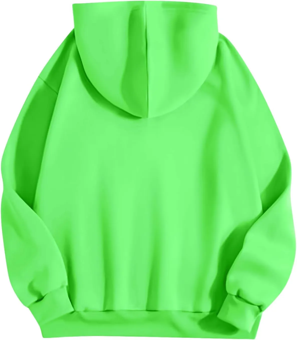 Fleece Hoodie Women Thick Soft Drawstring Oversized Sweatshirt Casual Plain Long Sleeve Pullover Tops with Pockets