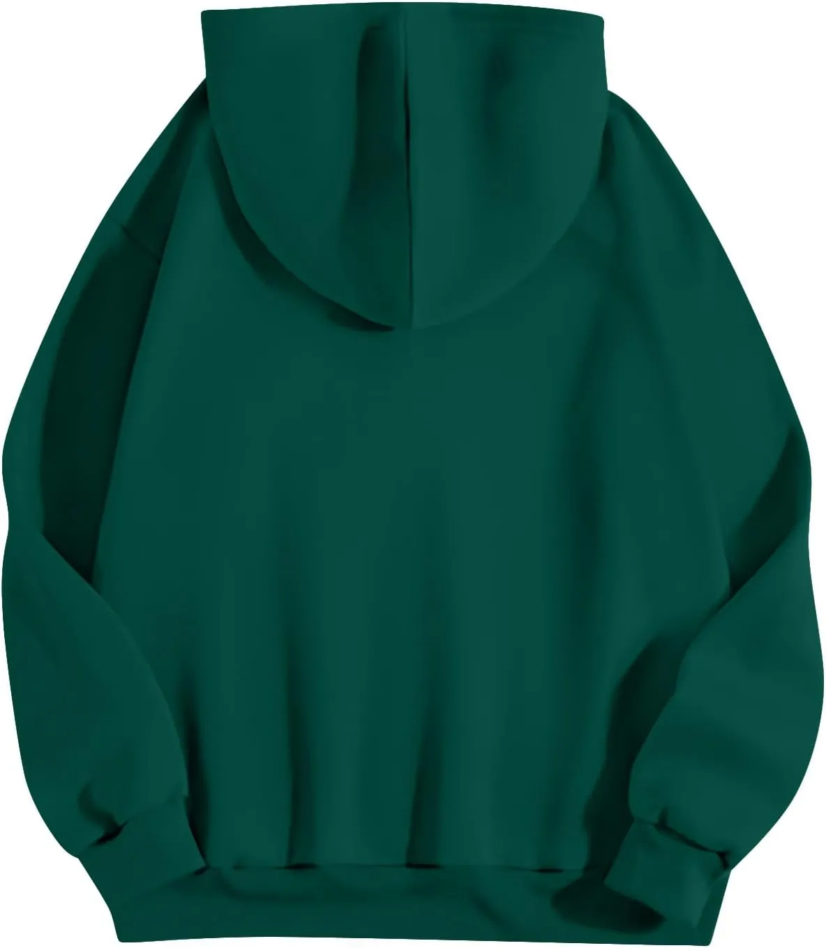 Fleece Hoodie Women Thick Soft Drawstring Oversized Sweatshirt Casual Plain Long Sleeve Pullover Tops with Pockets