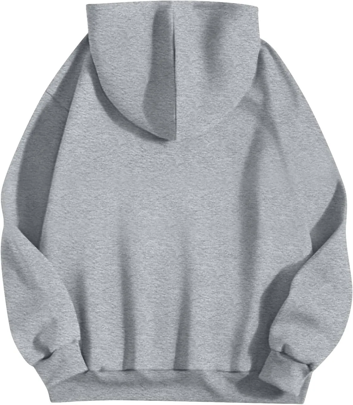 Fleece Hoodie Women Thick Soft Drawstring Oversized Sweatshirt Casual Plain Long Sleeve Pullover Tops with Pockets