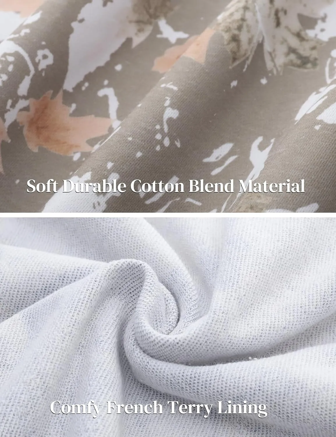 Flygo Mens Camo Hoodie Maple Leaf Print Hooded Sweatshirt Oversized Casual Long Sleeve Graphic Hoodies Fashion Pullover