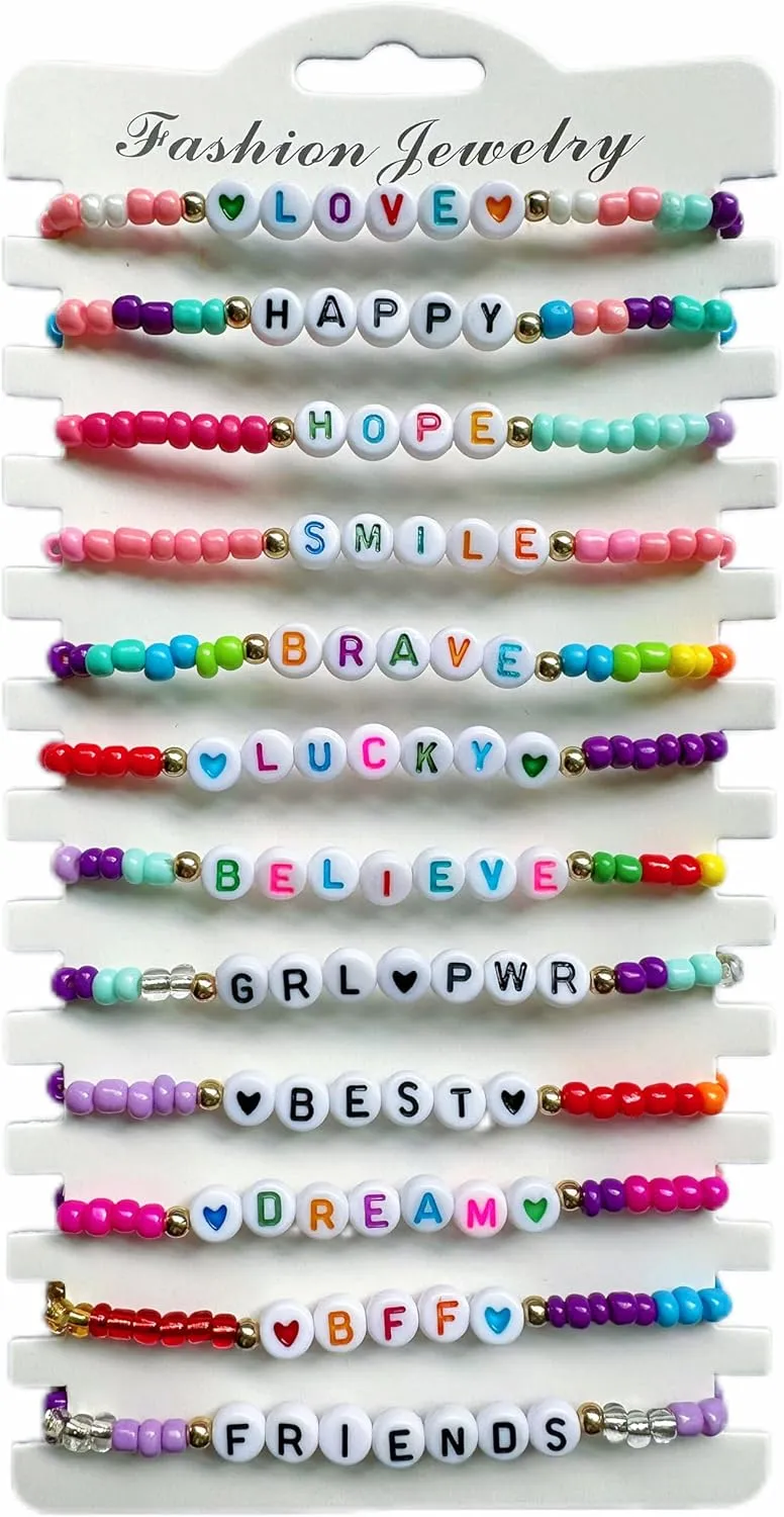 Friendship Bracelets Boho Stackable Bracelets for Women Beach Jewelry Surfer Heishi Clay Bead Bracelets