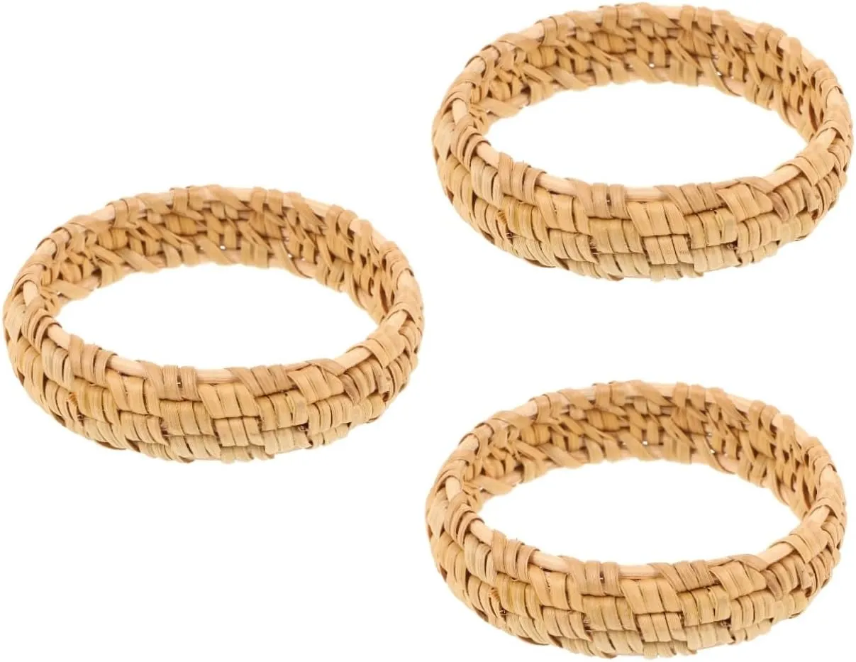 GALPADA Rattan Bracelet Handmade Bracelets Bracelets Women Ethnic Bracelet Round Bracelet Woven Bracelets Bangle