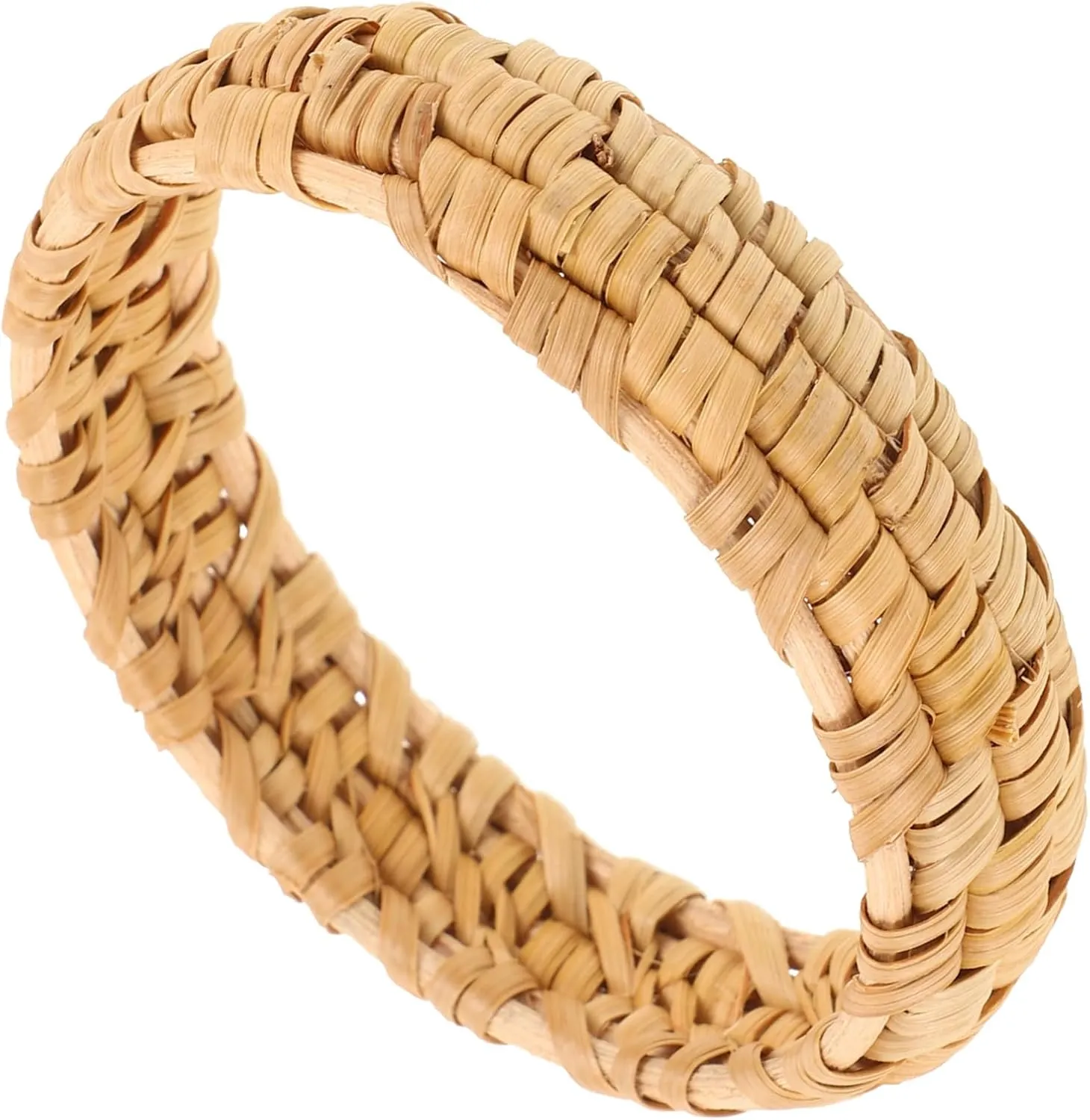 GALPADA Rattan Bracelet Handmade Bracelets Bracelets Women Ethnic Bracelet Round Bracelet Woven Bracelets Bangle