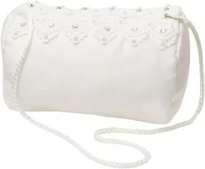 Girls Clutch Purse with Lace Detail - Elegant Handbag for Weddings and Special Events