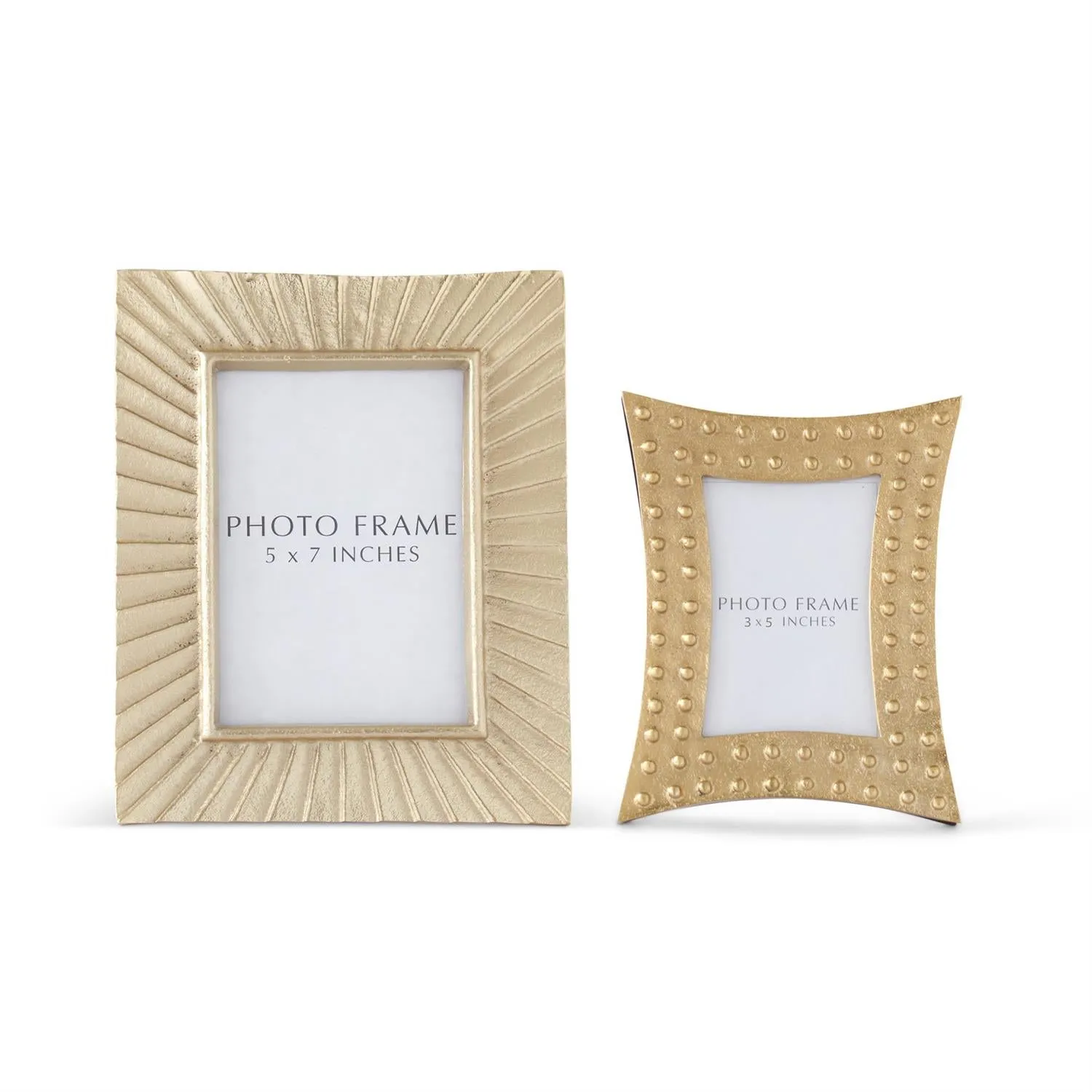 Gold Metal Embossed Photo Frames - 2 Sizes