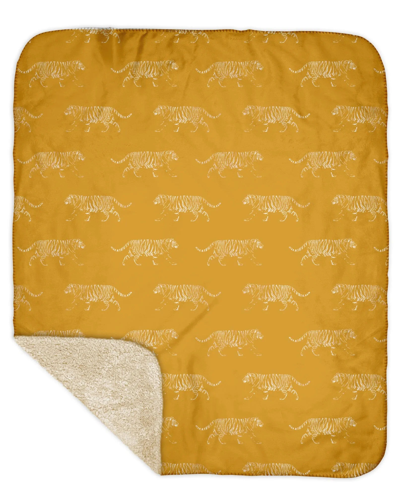 H3XHB Sherpa Back Tiger Pride Blanket
