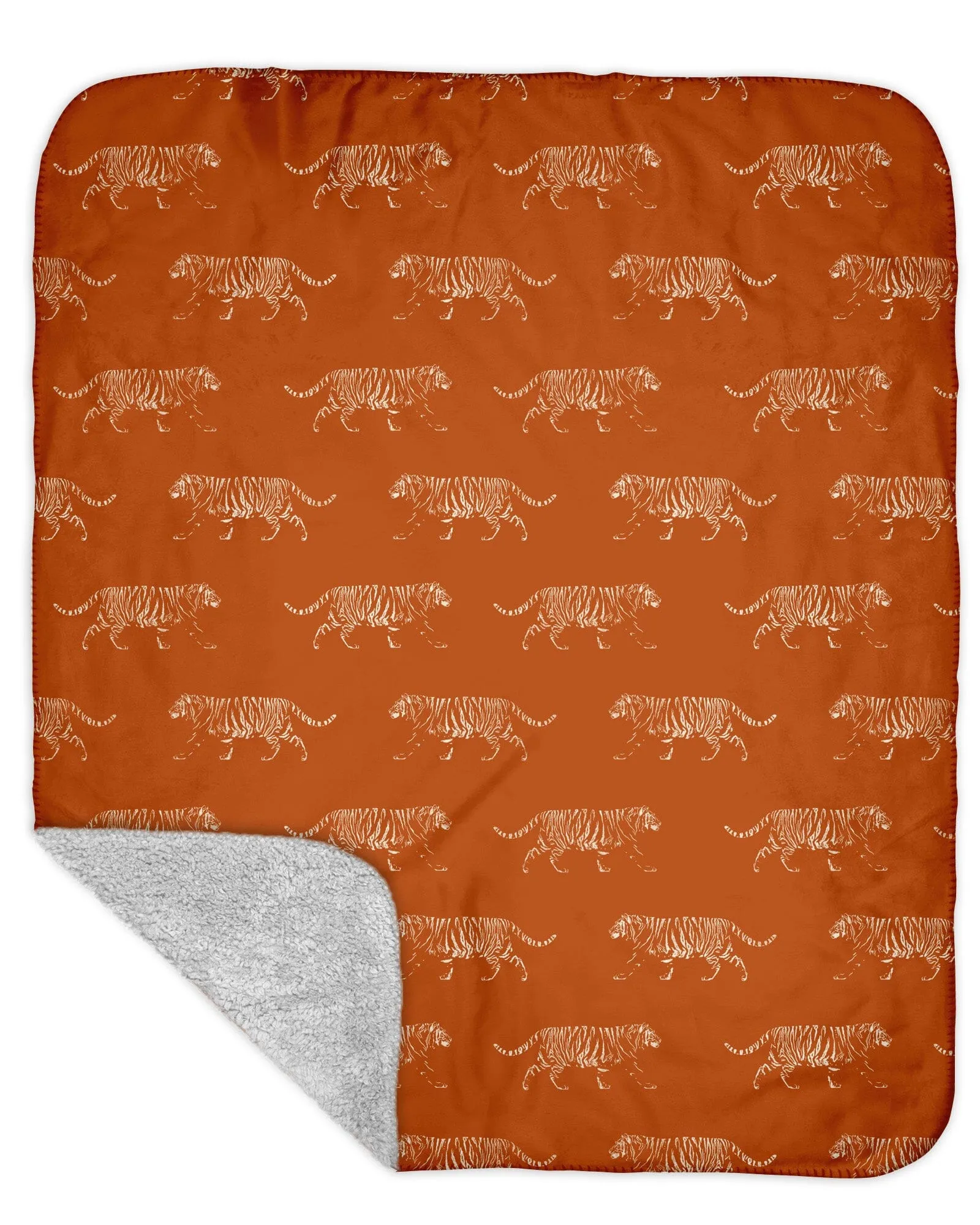 H3XHB Sherpa Back Tiger Pride Blanket