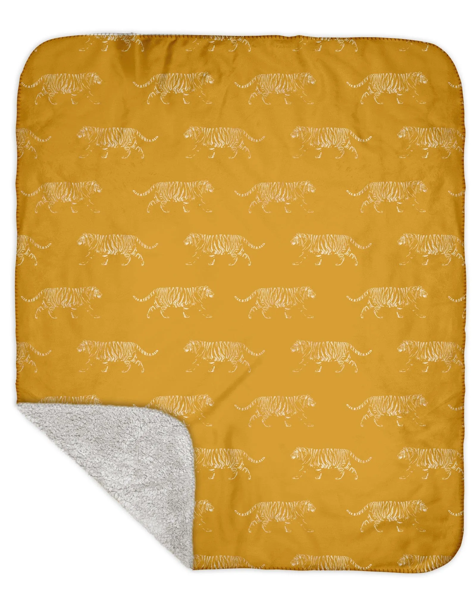 H3XHB Sherpa Back Tiger Pride Blanket