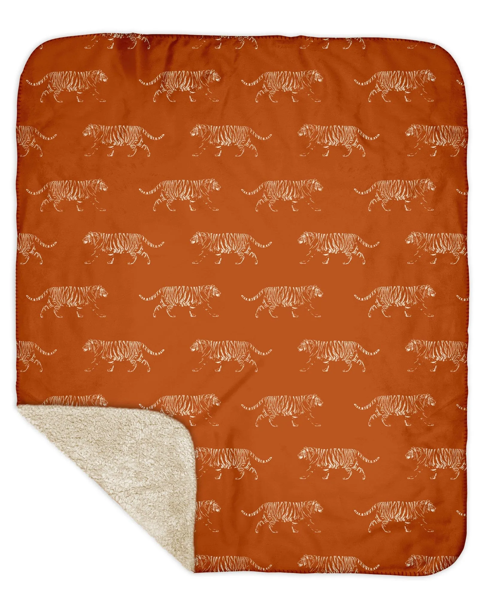 H3XHB Sherpa Back Tiger Pride Blanket
