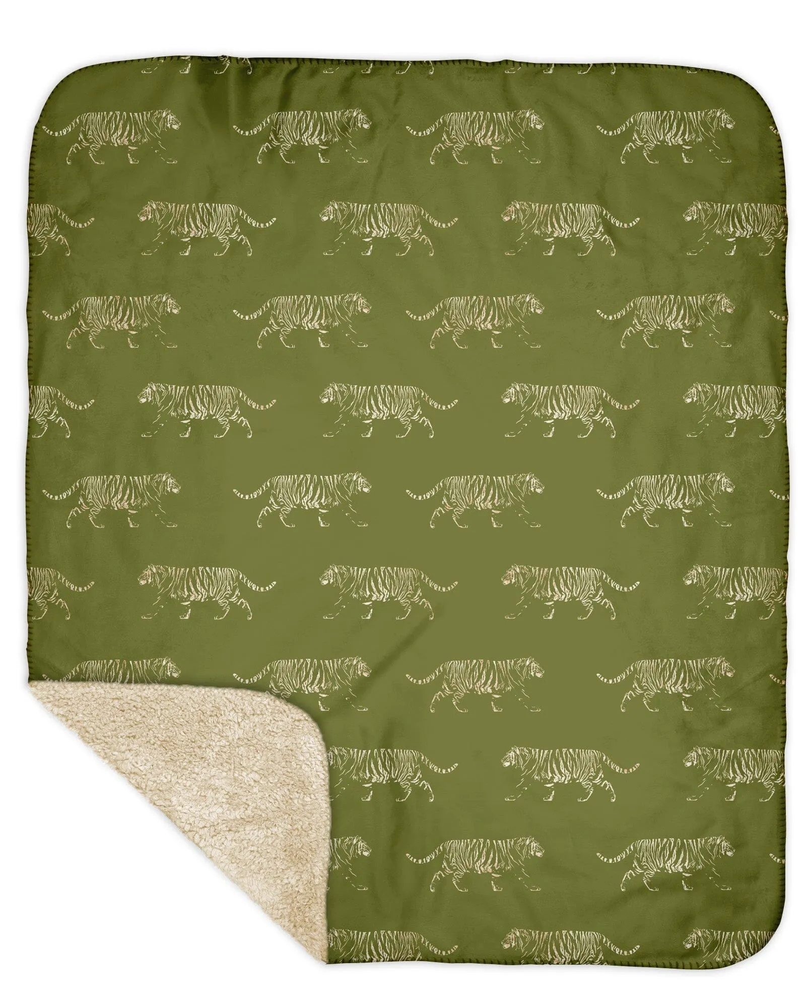 H3XHB Sherpa Back Tiger Pride Blanket