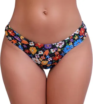 Halcurt Women's Low Waisted Bikini Bottoms Ruched Side Swimsuit Bottoms Swim Briefs