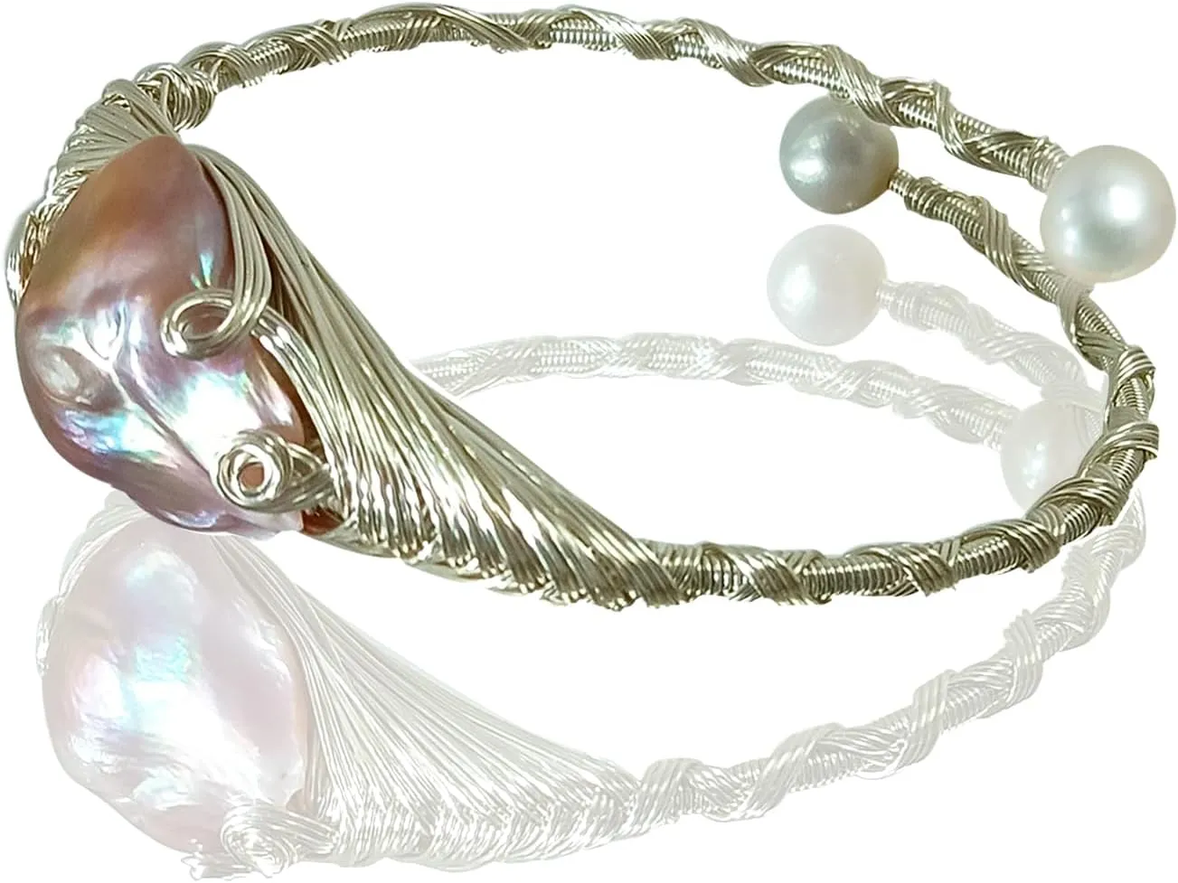 Handcrafted Baroque Bracelet- pearl bracelets for women gold-Women's Bracelets Fashionable Cute Pearl Bracelets