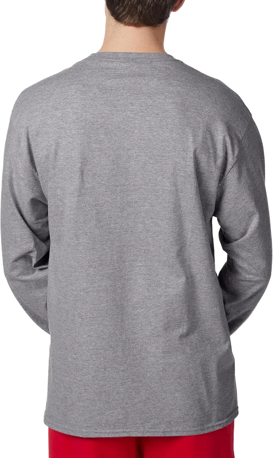 Hanes Men's Essentials Long-Sleeve T-Shirt, Cotton Pocket Tee, Long-Sleeve Tees For Men